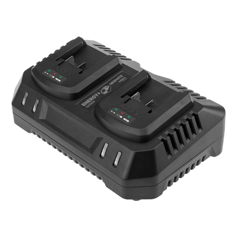 AKKUMULÁTORTÖLTŐ DUPLA ENERGY+ EGYAKKUS RENDSZERHEZ, 240W, 2X3A, GRAPHITE 