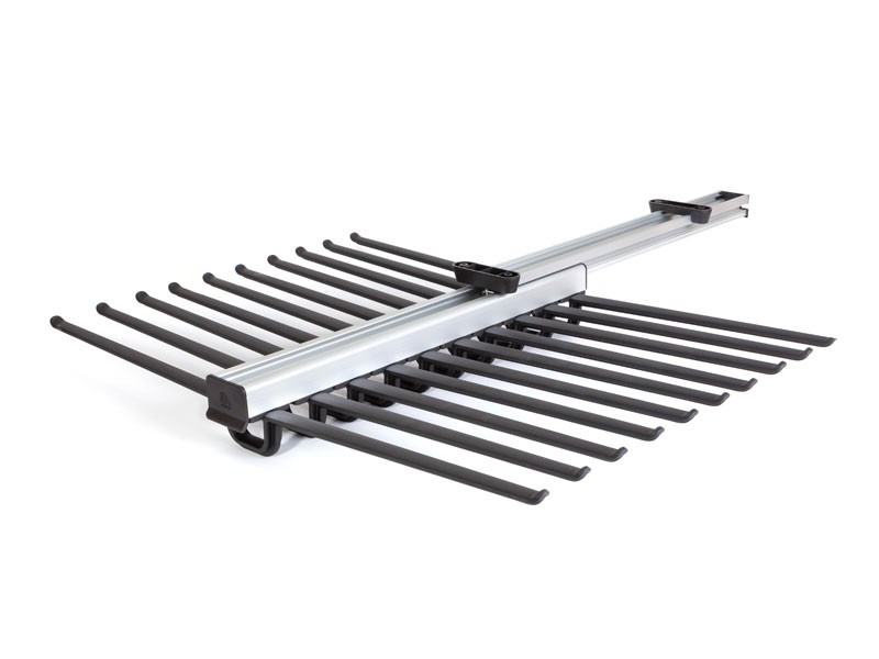 409/N ALUMÍNIUM-FEKETE 510-820mm KIHÚZHATÓ NADRÁGTARTÓ