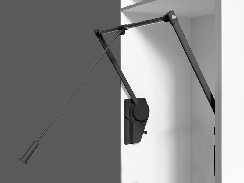 151/N FEKETE-KRÓM 750-1150 mm, 20kg GARDRÓBLIFT