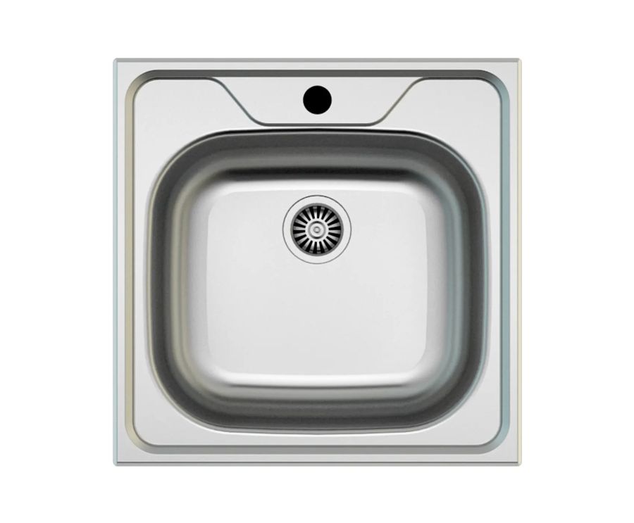 EVO2 1B ROZSDAMENTES ACÉL 480x480mm MOFÉM RÁÉPÍTHETŐ MOSOGATÓ