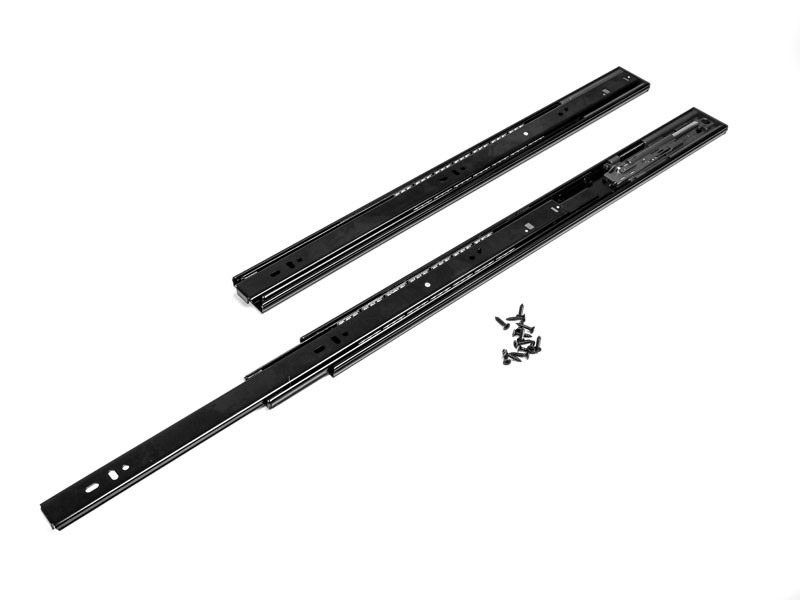 HB45 COMFORT PO+SC 45mm FEKETE 300mm TEHERB.:35kg PUSH-OPEN+SOFTCLOSE GOLYÓS FIÓKCSÚSZÓ HOME BOX