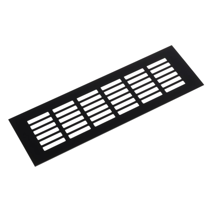 RIEX GV44 ALUMÍNIUM SZELLŐZŐRÁCS FEKETE 80x250 mm, matt fekete 