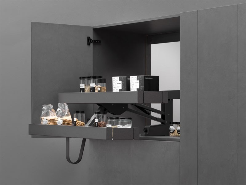 LAMINA KARLO45VGM POLCRENDSZER ANTRACIT 358x598x279 mm BELSŐ FÉMRÁCS