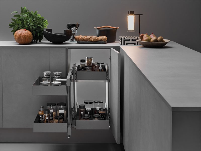 LAMINA KUBICO602LVGM ANTRACIT 966x567x487mm BELSŐ FÉMRÁCS SAROKSZEKRÉNYBE