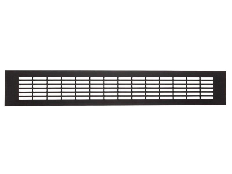 NÉGYSZÖG ALAKÚ SQ MATT FEKETE 80x500mm SZELLŐZŐRÁCS ALUMÍNIUM