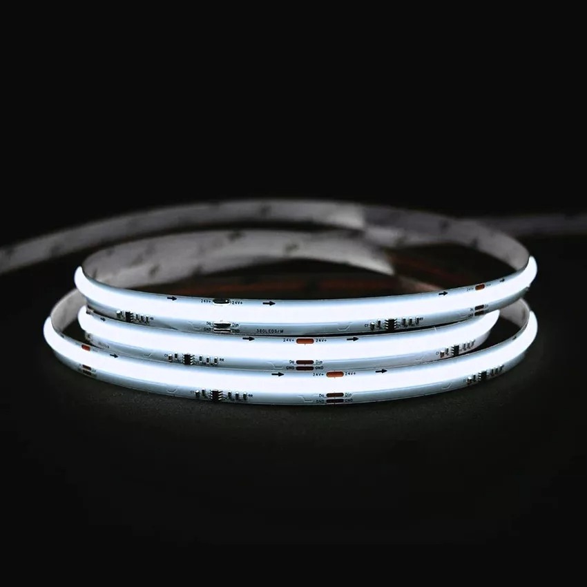 SPI Digitális COB LED Szalag 24V/11W/4000K/990lm/10 mm/360 LED 