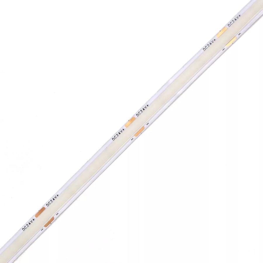 SOB LED Szalag 24V/12W/1200 Lumen/Napfén fehér/4500K/8 mm/252 LED/90 CRI 