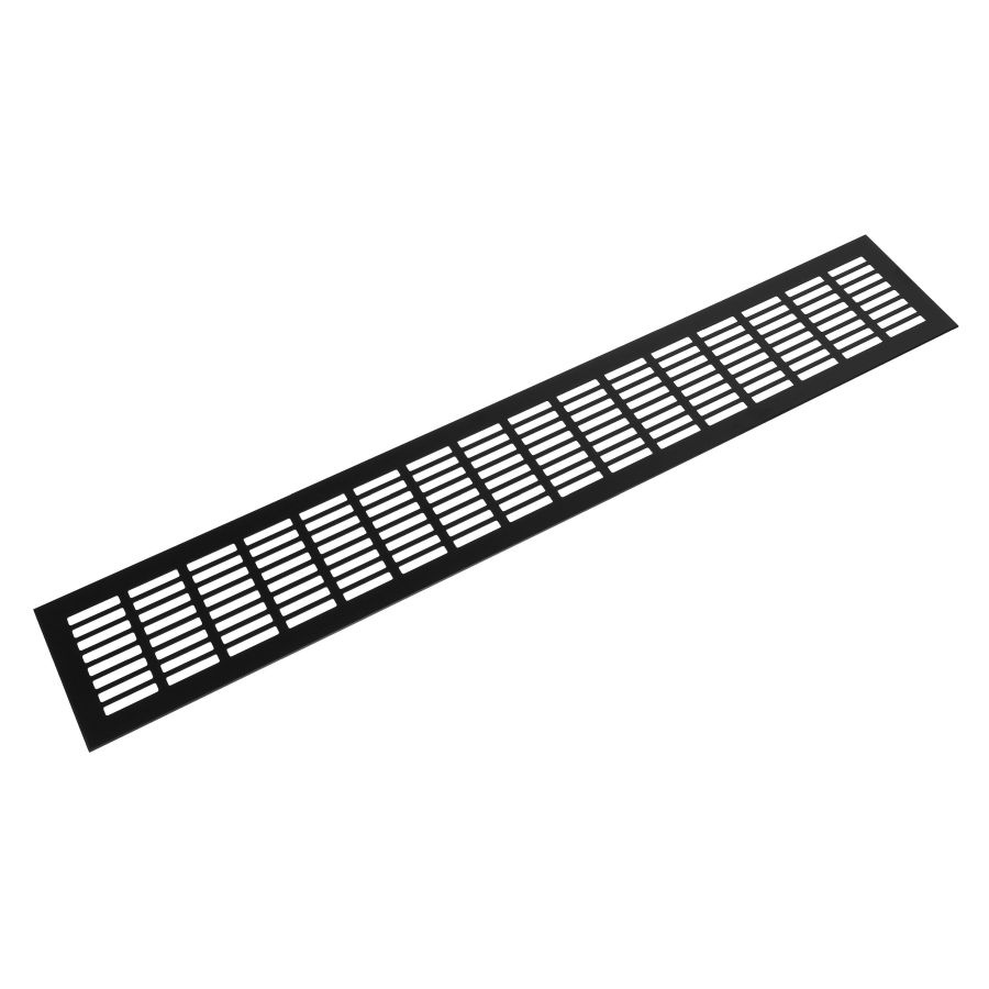 RIEX GV44 ALUMÍNIUM SZELLŐZŐRÁCS FEKETE 100x600mm MATT FEKETE 