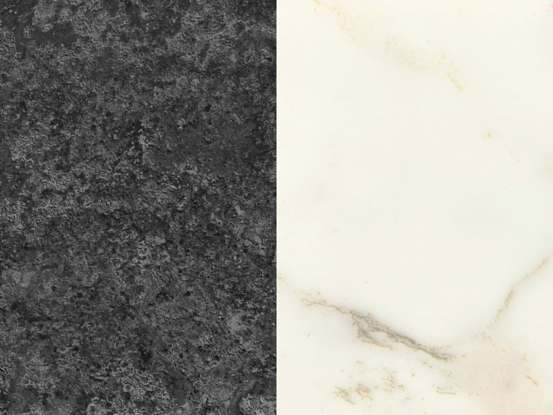 AU01 BLACK VELVET / AU02 WHITE SATIN 4200x645x8mm KONFEKCIONÁLT KONYHAI HÁTFAL CHT