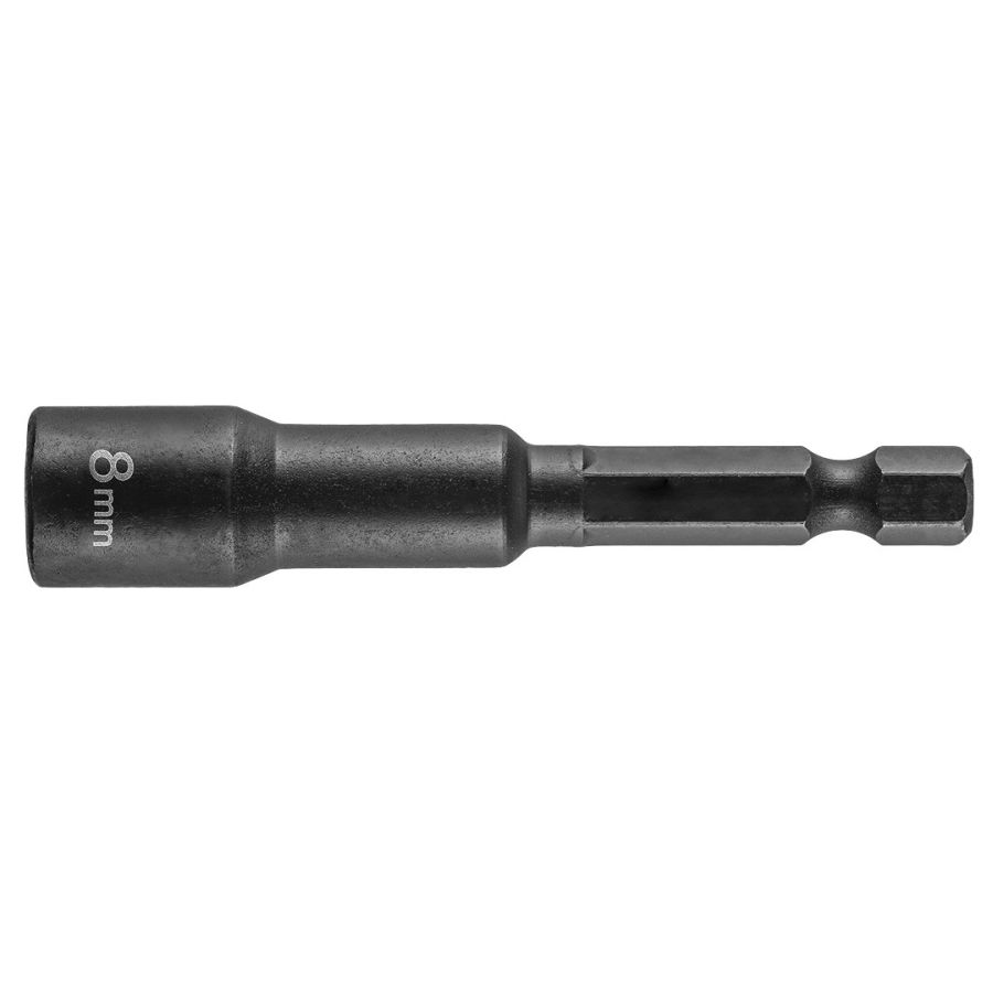 Csavarbehajtó ütvecsavarozókhoz GRAPHITE hatlapú, mágneses, 8mm, 