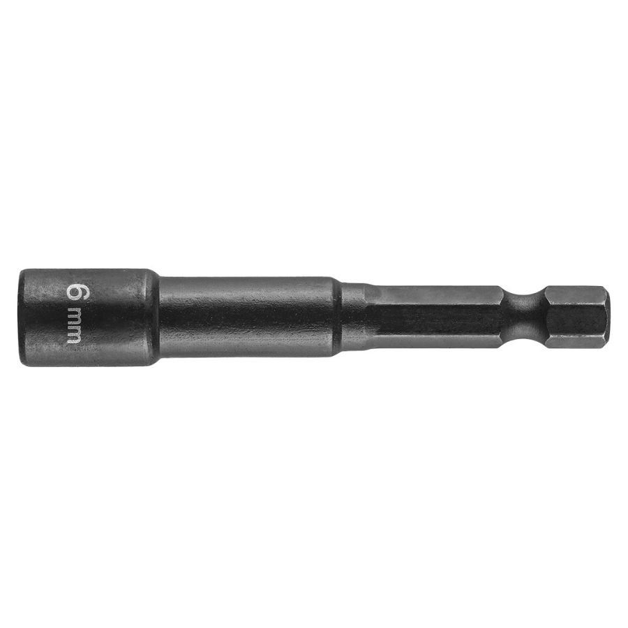Csavarbehajtó ütvecsavarozókhoz GRAPHITE hatlapú, mágneses, 6mm, 