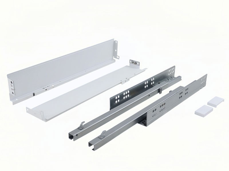 HB-SL A H63 SZIMPLAFALÚ FEHÉR 550/575mm Teherbírás:  25kg FÉM FIÓKOLDAL HOME BOX